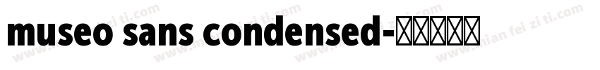 museo sans condensed字体转换